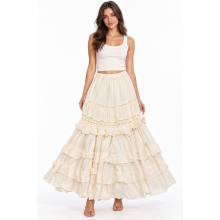 Cotton Ombre Ruffle Festival Skirt  KTK26318