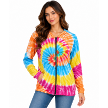 Tie Dye Hoodies Zip  Jacket  KTP2126