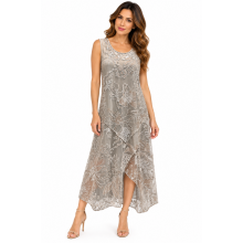 Women's Burnout Artworks Inside Lining Dress KV25070