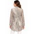 Women  Patchwork  decorative  grey open front Cardigan KV26144