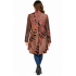Women's Rust Burnout Grand Canyon Open Front Long Cardigan KV26863