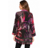 Black Multi Long Open Front Cardigan Wholesale KV8201