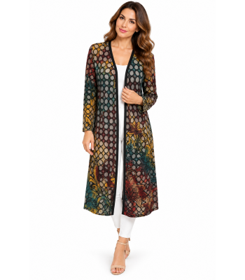Women's Gold Coin Long Cardigan KV8213