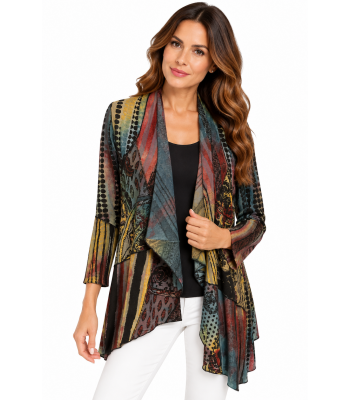 Women's  Gold Coin Long Cardigan  KV8214