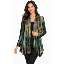 Women's Gold Open Front Cardigan (KV8208)