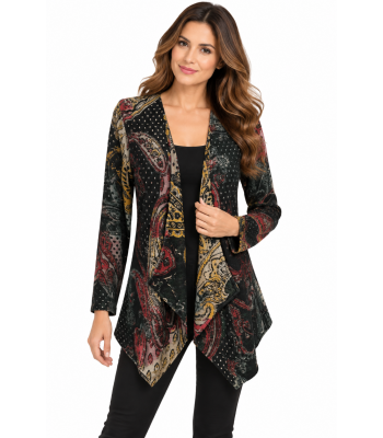 Open Front Kimono Cardigan  (KV8222)