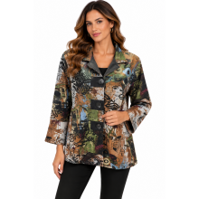 Cotton Suede Jungle Beauty Holidays Jacket KX26762
