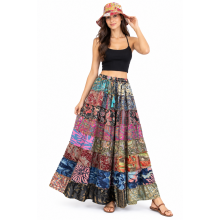 Silk Kasturi Tier Ombre Skirt MB23