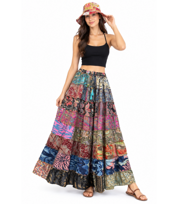 Silk Kasturi Tier Ombre Skirt MB23