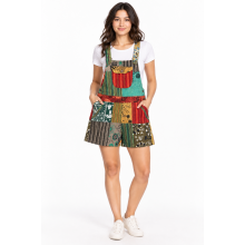 Cotton Multi Color Patch Cali Romper NC42
