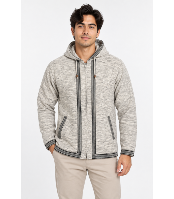 Cotton Fleece Line Zip Hooded Mountain Jacket NC44