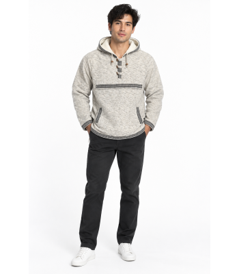 Cotton Fleece Line Hooded Mountain Pullover NC45