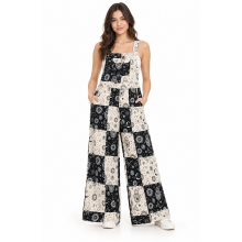 Wide Leg Palazzo Overall Jumpsuit NC56