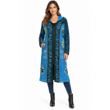 Hobo Gypsy Zip up coat Long Jacket PRI2635