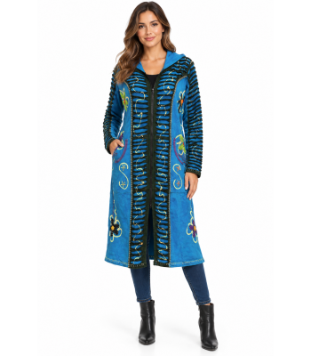 Hobo Gypsy Zip up coat Long Jacket PRI2635