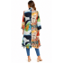 Two Tone Open Front Long Cardigan RK25053