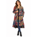 Women's Suede Multi Holiday Long Jacket RK26742