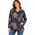 Women's Suede Blue Mountain Holidays Jacket RK26747