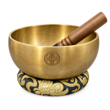 Kasha Full Moon Hand Beaten Hand Carving Singing Bowl SB144