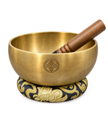 Kasha Full Moon Hand Beaten Hand Carving Singing Bowl SB144