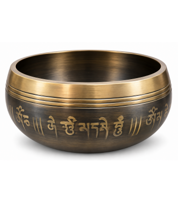 Om Mani Padme Hum & Buddha Eye Singing Bowl SB159