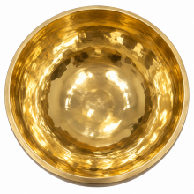 Hammered Golden Brass Singing Bowl SB162