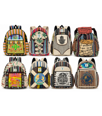 Hemp / Cotton  Himalayan Backpack Assorted  