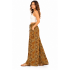 Cotton Gold Line Tribal Geometry Palazzo Pant D1607