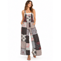Cotton Brown Multi Patchwork Mountain Overall HF26910