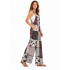Cotton Brown Multi Patchwork Mountain Overall HF26910