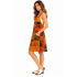 Cotton Bohemian Relaxed-Fit Adjustable Overall Mini Dress HF47
