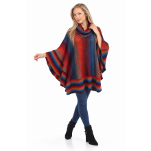 Red Mountain Multi Cowl Neck Poncho KN2047