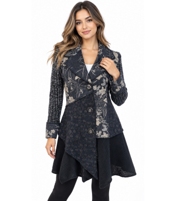 Women's Flowers  Patch Embroidery  Queen Coat  KT23318