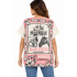 Vintage Cotton Feed Sack Magnolia Floral Horse Crop Top  KTF261420