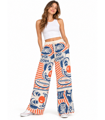 Vintage Cotton Feed Sack Wonderful Popcorn Print Pants KTF261422