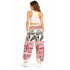 Cotton Vintage Feed Sack Magnolia Floral Drawstring Pant KTF26241