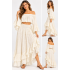 Cotton Crinkled Gauze Boho Layered Festival Skirt KTJ261322