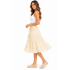 Cotton Crinkled Double Gauze Crochet-Waist Layered Mini Skirt KTK261370