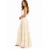 Cotton Crinkled Double Gauze Ombre Fringe Patch Princess Palazzo Pants KTK261377