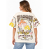 Vintage Cotton “Be Happy” Mushroom Graphic T-Shirt KTR261397