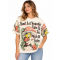 Cotton Vintage Lady on Mushroom T-Shirt KTR261389