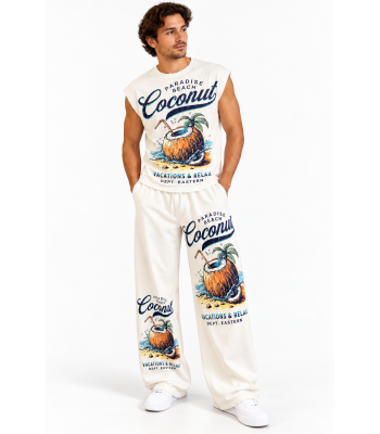 Cotton Vintage Coconut Pant Graphic Pant KTR261394