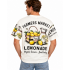 Vintage Cotton Sleeveless Round Neck Lemonade T-Shirt KTR261403