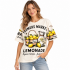 Vintage Cotton Sleeveless Round Neck Lemonade T-Shirt KTR261403