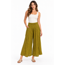 Cotton Gold Line Wide Leg Palazzo Pant KTX2540