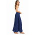 Cotton Crinkle Dark Blue wide Leg Palazzo Pant KTX261456