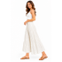 Cotton Crinkle Snow White Wide Leg Palazzo Pant KTX261459