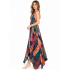 Rayon Blue Multi Patchwork Boho Sun Dress KTY504