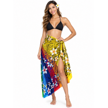 Rayon Plumeria Floral Sarong KTY522
