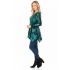 Women's Blue Ocean Burnout  Asymmetrical Round Neck Tunic KV23329